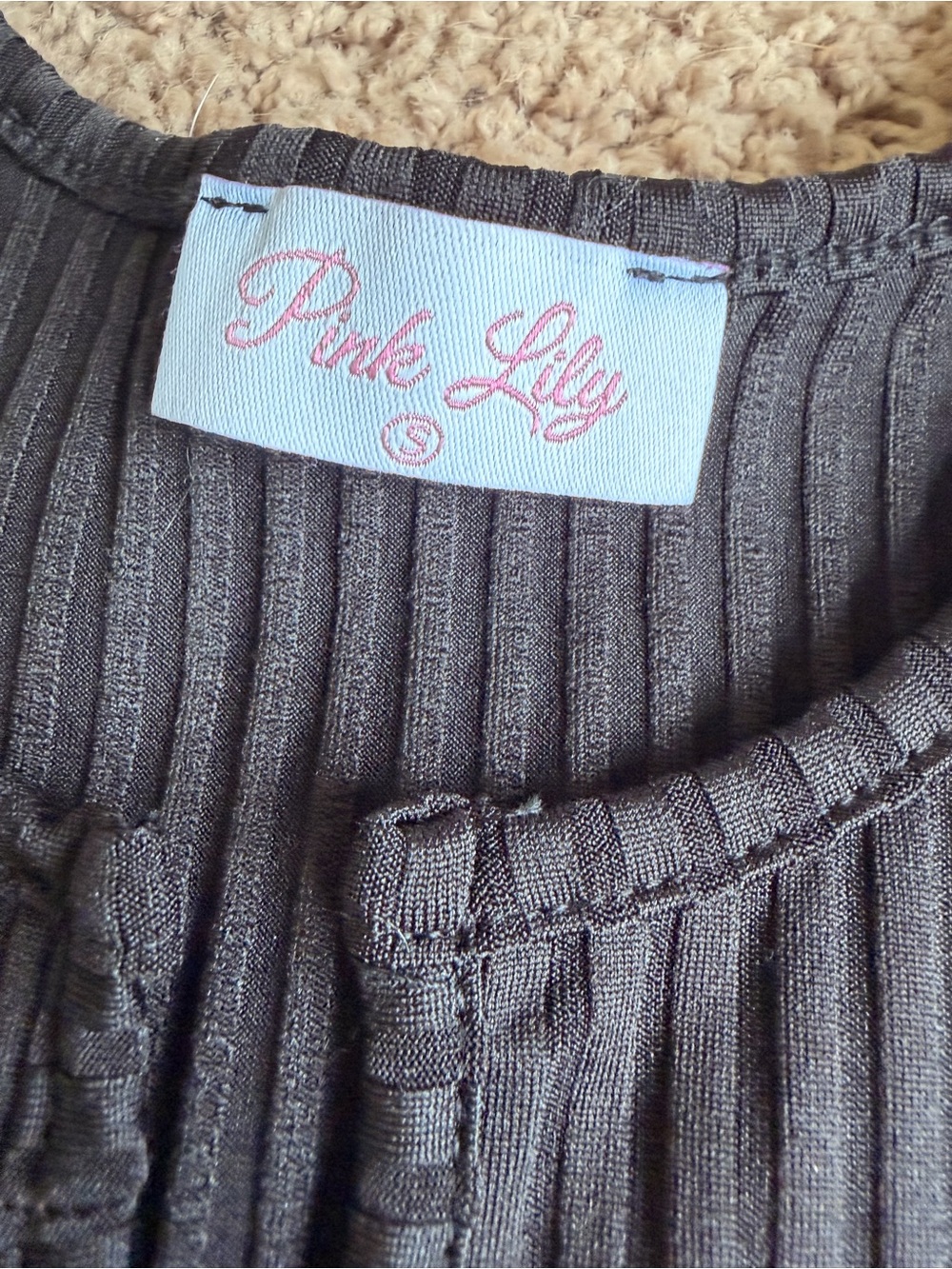 Pink Lily Ribbed Lounge Set - Picture 3 of 4